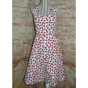 SUCREFAS Vintage inspired CHERRY HALTER Dress, XXL